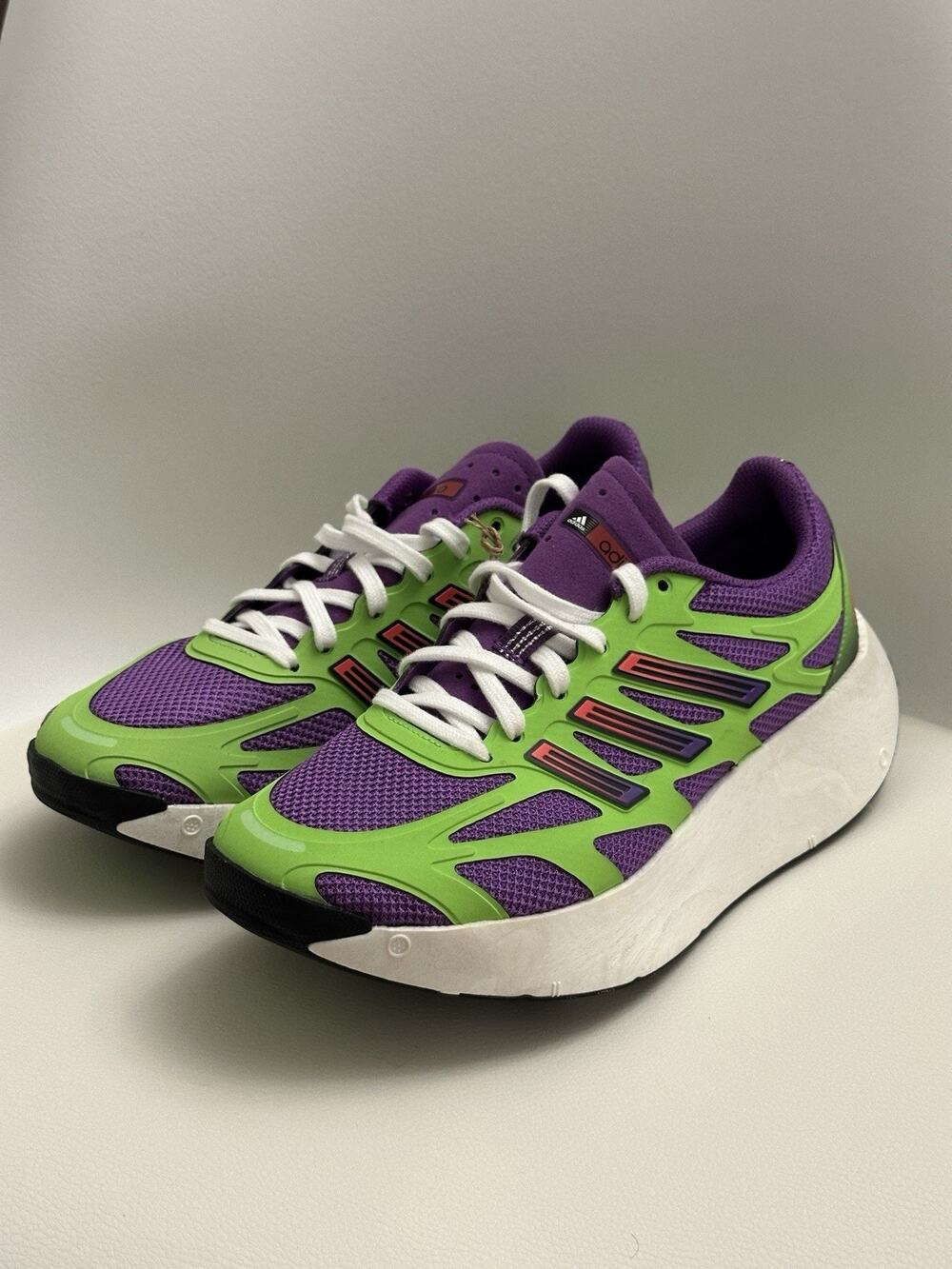 Adidas Women Adizero Aruku Running Shoes Size 7.5 (Purple/Green)
